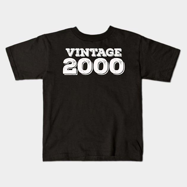 Vintage 2000 Kids T-Shirt by LittleBoxOfLyrics